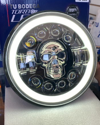 FAROLA 7 PULGADAS CALAVERA RGB (TB102)